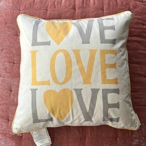 Feather love pillow. 20x20